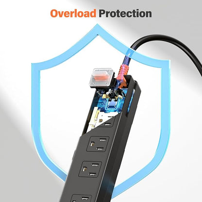 Outdoor Power Strip Weatherproof, IPX6 Waterproof Surge Protector - Image 5