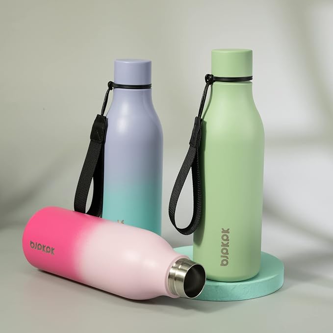 BJPKPK Insulated Water Bottles, 18 oz Stainless Steel Metal Water Bottle - Image 4