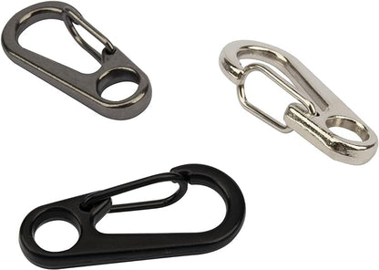 SWATOM Small Mini Carabiner Clip Tiny Spring Snap Hook Keychains Micro - Image 6