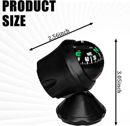 Compass for Car, Automotive Dashboard Accessories Car Compass Ball - Image 2