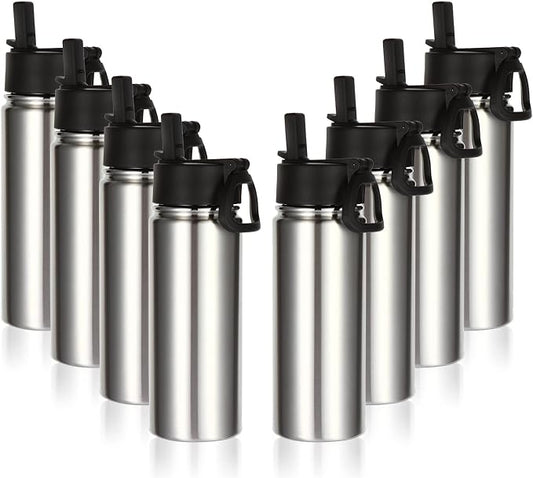 Volhoply 18oz Insulated Water Bottle Bulk 8 Pack, Kids Stainless Steel Water by LiveFully%EF%BC%8CDrinkFreely%E2%80%94KeepGoingwithVolhoply%EF%BC%81