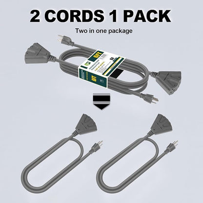 EP 2 Pack 6 Ft Outdoor Extension Cord - Image 2