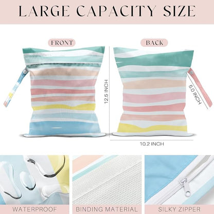 3 Pcs Wet Bag, Wet Dry Bag, Waterproof Bag, Small Laundry Bag, Wet Bag - Image 2