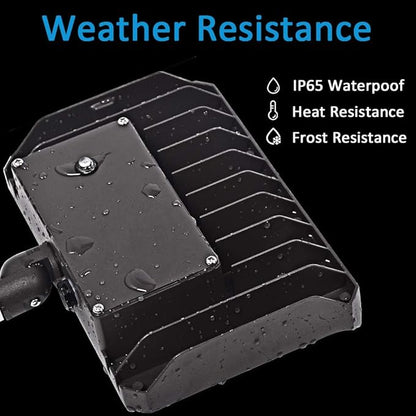 60W LED Flood Light with Knuckle, Outdoor Security Fixture Dusk-to-Dawn - Image 5