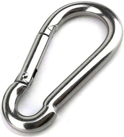 Large Carabiner Clip, 5-1/2 Inch Heavy Duty Stainless Steel Spring Snap Hook by KANSPHY