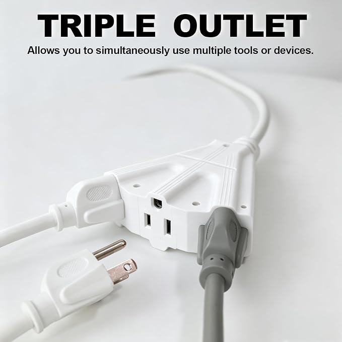 EP 2 Pack 10 Ft Outdoor Extension Cord - Image 4