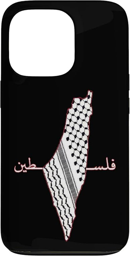 Keffiyeh Palestine Map Arabic Scarf Shemagh Palestinian Flag Case by Unknown