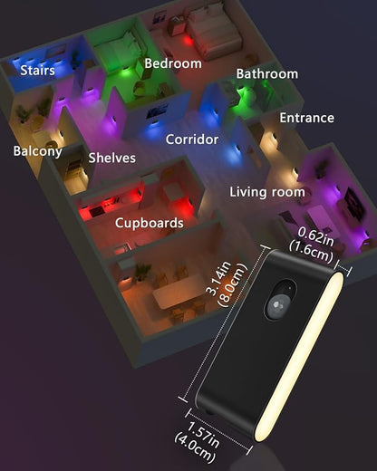 WILLED Stair Lights Indoor Rechargeable, RGB & Warm White Color Changing Night - Image 7