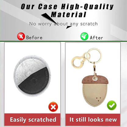 Leather Keychain Holder Case Compatible - Image 4