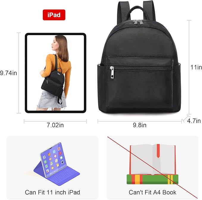LOVEVOOK Mini Backpack for Women Light Weight Small Waterproof Backpack Purses - Image 4