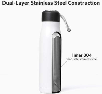 Water Bottle with Portable Lid Metal Vacuum Insulated Stainless Steel | - Image 4