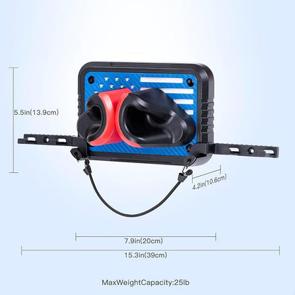 Ski Rack Wall Mount Ski & Snowboard Skateboard Wall Mount Fits Any Board holder - Image 2
