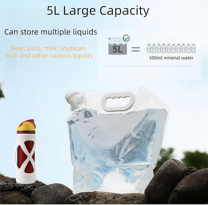 4 Pack 5L BPA Free Collapsible Water Tank Container Portable Lightweight Space - Image 5
