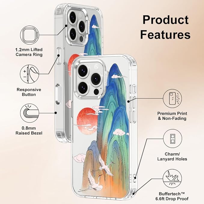 MOSNOVO for iPhone 16 Pro Case, Shockproof Military-Grade Protection 6.6ft Drop - Image 6