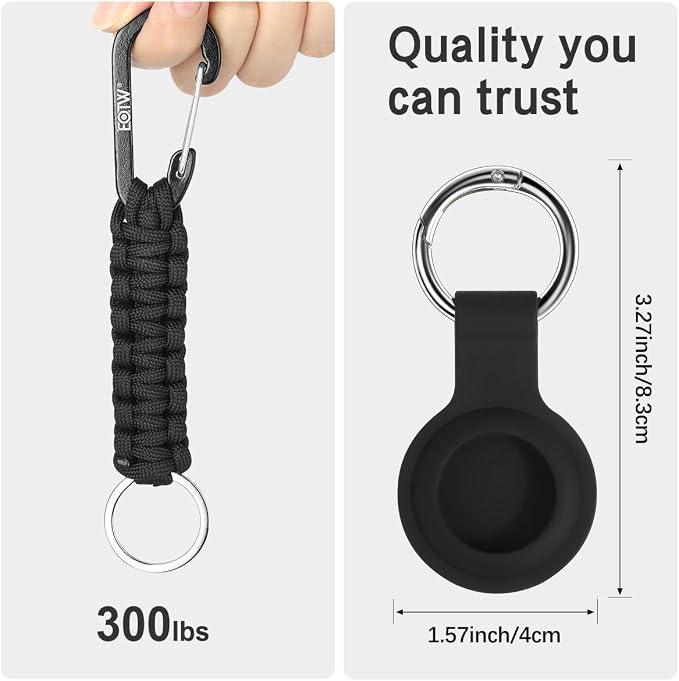 EOTW Paracord Keychain for Men Women Paracord Carabiner Backpack Keychain - Image 6