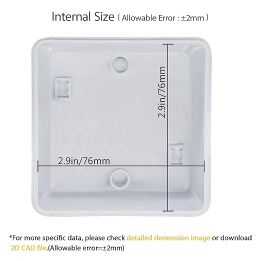 LeMotech Junction Box, Electrical Box IP65 Water Resistant Dustproof ABS - Image 3