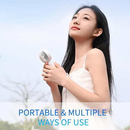 VanSmaGo 6 Pack Mini Handheld Fans, USB Rechargeable Personal Fan Set - Image 6