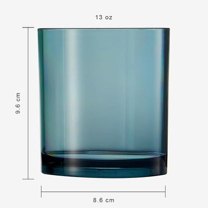 Khen Classic Plastic Reusable Tumbler Drinking Glasses Jewel Muted Colors 13oz - Image 6