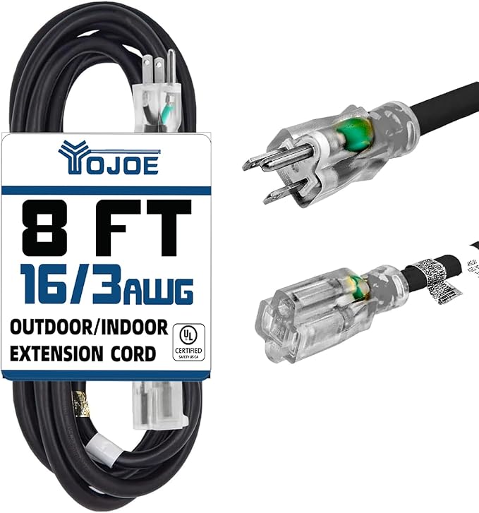 YOJOE Indoor Outdoor Extension Cord by YOJOE