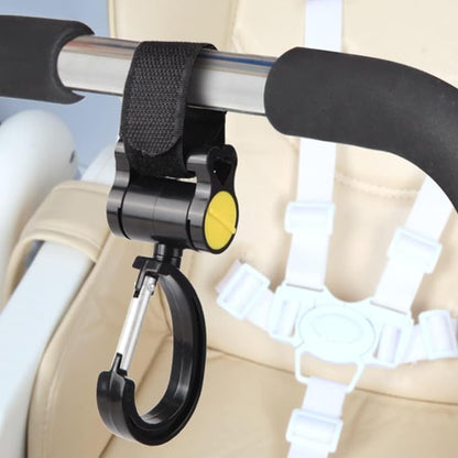 2 Pcs Walker Hook Hanging Multipurpose 360° Rotation Stroller Clip Diaper Bag - Image 6