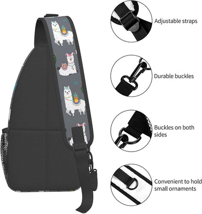 Sling Backpack For Men Hiking Daypack Crossbody Shoulder Bag Travel Chest Pack - Image 7