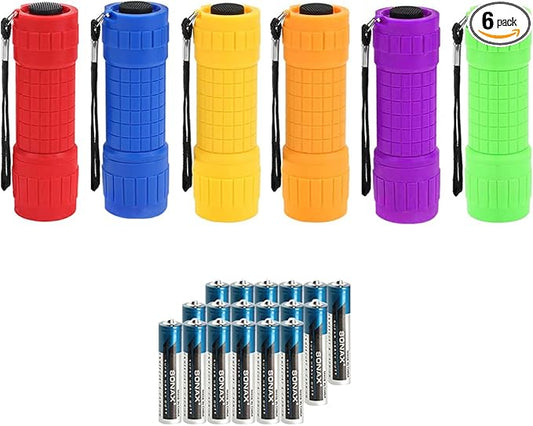 Whaply Small Mini Flashlights Pack of 6, New Type Cob Light, by Whaply