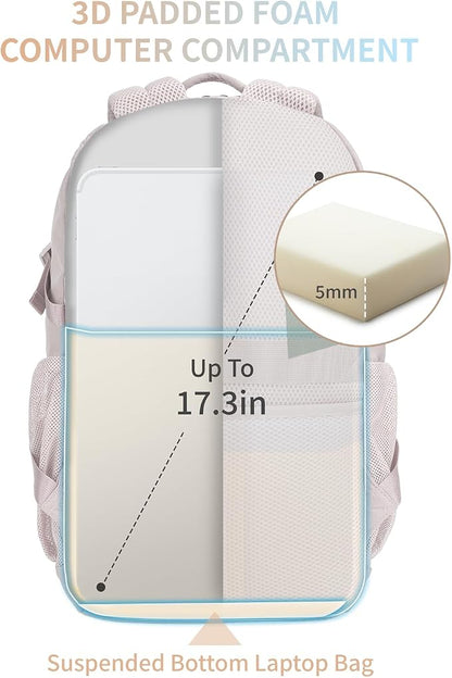 ECOHUB Travel Backpack for Women, 17.3 inch Suspended Laptop Backpack, Fashion - Image 4