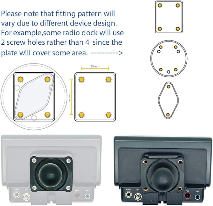 LycoGear Heavy Duty Metal AMPS Hole Pattern ELD Drinks Cup Holder Mount - Image 5