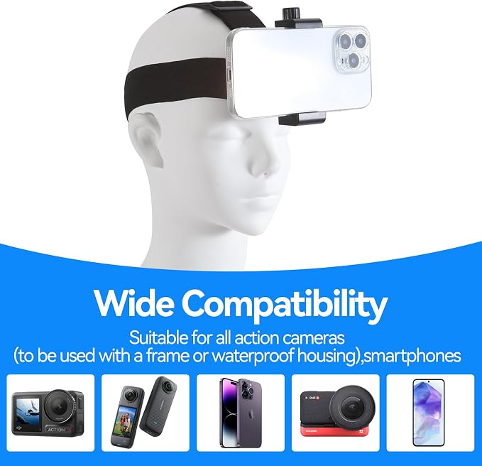 Head-Mounted Mobile Phone Holder, First-Person View Video Outdoor Live Shooting - Image 4
