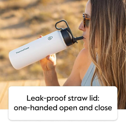 ThermoFlask 40 oz Double Wall Vacuum Insulated Stainless Steel Water Bottle - Image 4