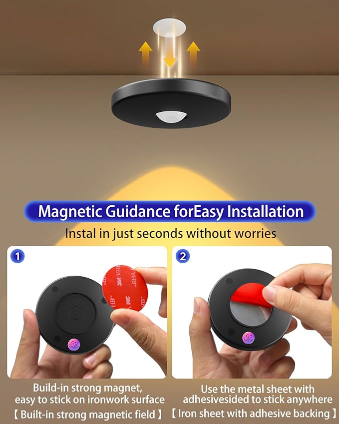 Puck Lights with Remote Control, 2000mAh Rechargeable Cabinet Light, Under - Image 8