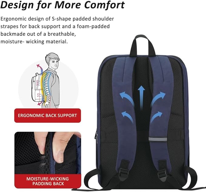 MAXTOP Deep Storage Laptop Backpack Business Anti-theft Backpacks College - Image 3