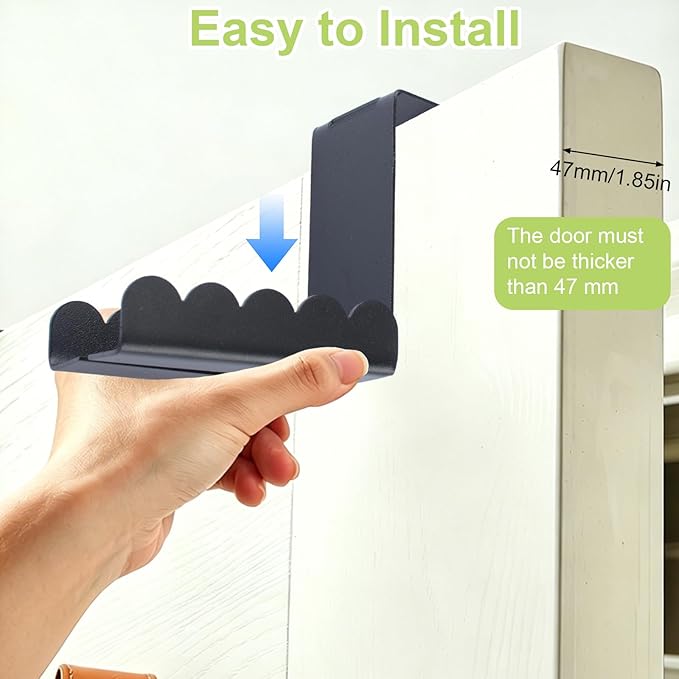 Double-Sided Over Door Coat Rack - Image 6