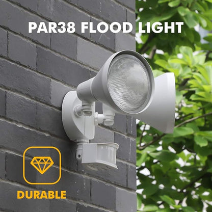 LUTEC 180-Degree 2-Head Motion-Activated Flood Light 300 Watt Halogen Motion - Image 2