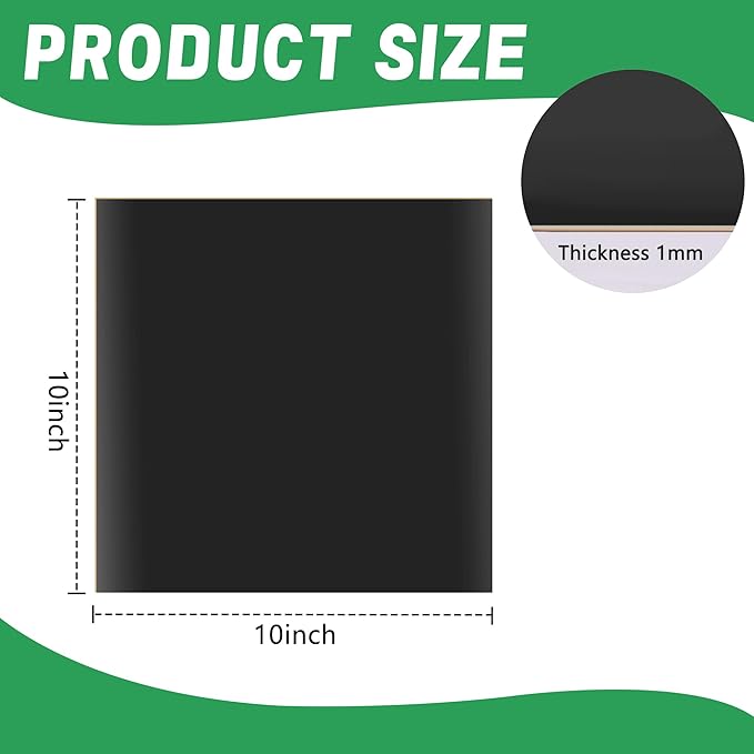 Adnee 2 Pcs Pond Liner Repair Patch-10 x 10 Inches Self-Adhesive EPDM Liner - Image 2