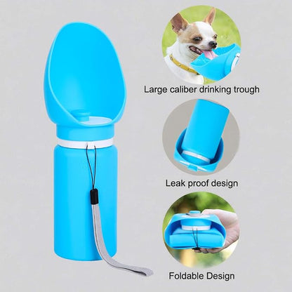 Portable Collapsible Dog Water Bottle - 550ml - Image 3