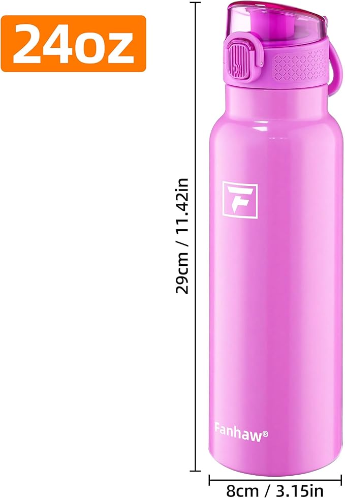 Fanhaw Daylite Series 24 oz Stainless Steel Insulated Water Bottle - Image 6
