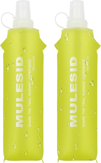 Soft Flask Running Bottles Collapsible Water Bottle Foldable by MULESID