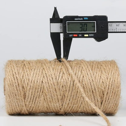 PerkHomy Jute Twine String 3mm 328Ft Natural Thin Ribbon - Image 3