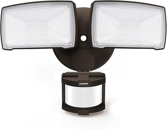 LEPOWER 30W LED Security Lights Motion Sensor Light Outdoor, 3200LM Motion by LEPOWER