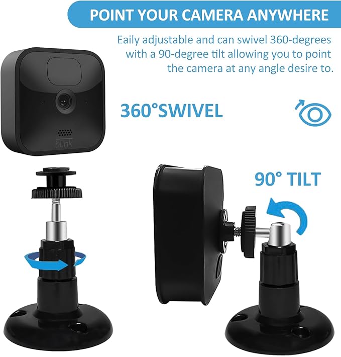 Blink Outdoor Camera Mount, 360 Degree Adjustable Indoor/Outdoor Wall Mount - Image 4