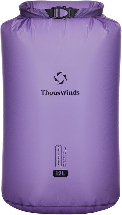 Thous Winds Waterproof Dry Bag, 12 Liter Roll Top Lightweight Storage Sack by ThousWinds