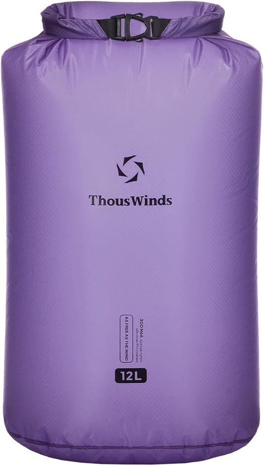 Thous Winds Waterproof Dry Bag, 12 Liter Roll Top Lightweight Storage Sack by ThousWinds