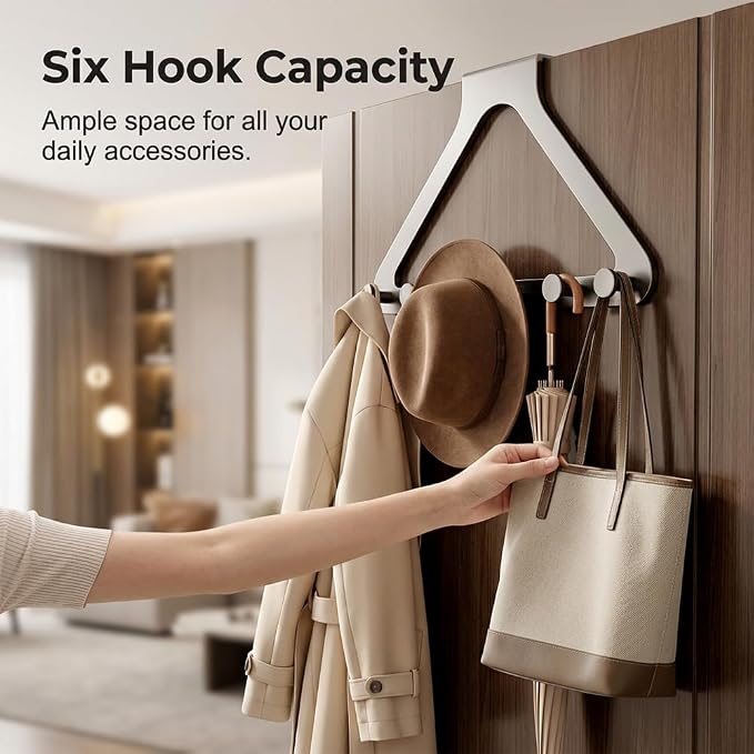 Over-The-Door Hanger Organizer, 2026 New Modern Over The Door Hanger Rack - Image 8