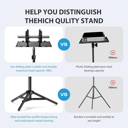 Projector Stand Tripod, Laptop Tripod Stand, Foldable Portable Projector Floor - Image 3