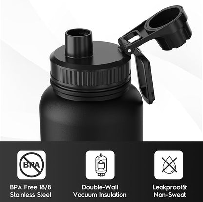 Navigate 40 oz Insulated Stainless Steel Sports Water Bottle - Image 5