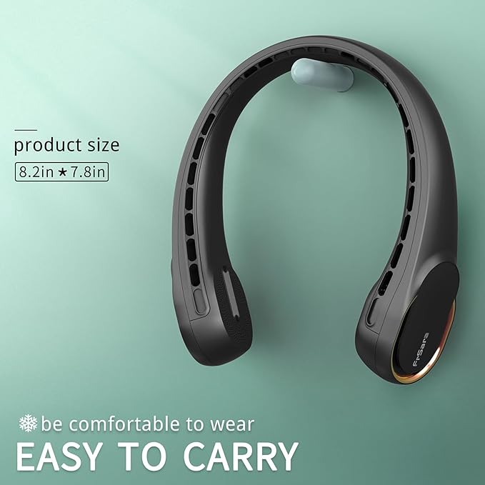 FrSara Neck Fan, Bladeless Neck Fan, Upgraded 4000mAh, Long Endurance, Upgraded - Image 6