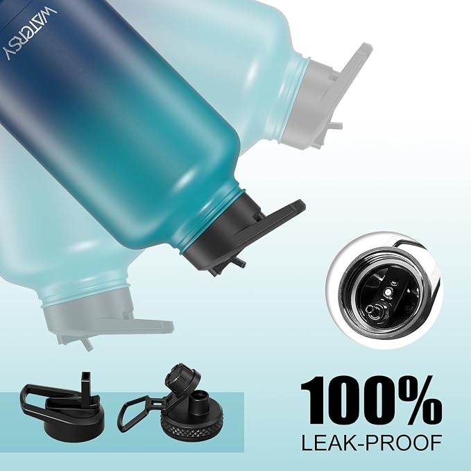 64oz Insulated Water Bottle, BPA Free&Leak Proof, Half Gallon Stainless Steel - Image 5