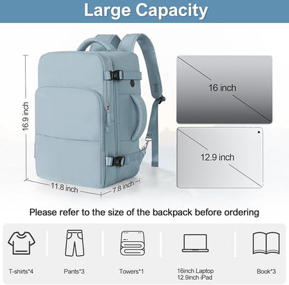 Sinaliy Travel laptop Backpack for Women, Personal Item Size Flight Approved - Image 8