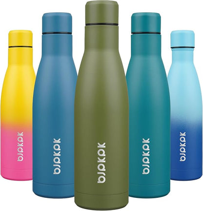 BJPKPK 17oz Insulated Water Bottles Stainless Steel Sports Water Bottles Keep by BJPKPK